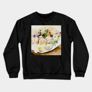 a beautiful bouquet of flowers(watercolor) Crewneck Sweatshirt